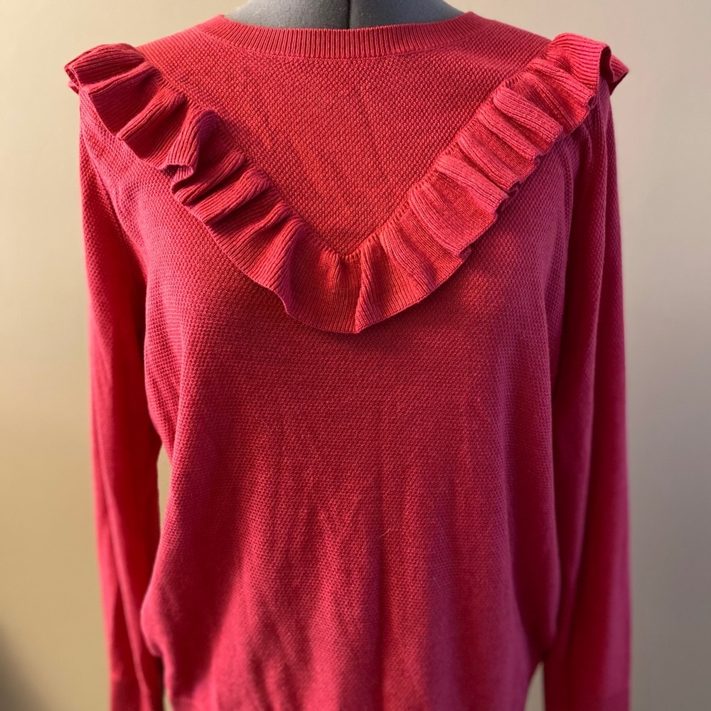 Dark coral sweater